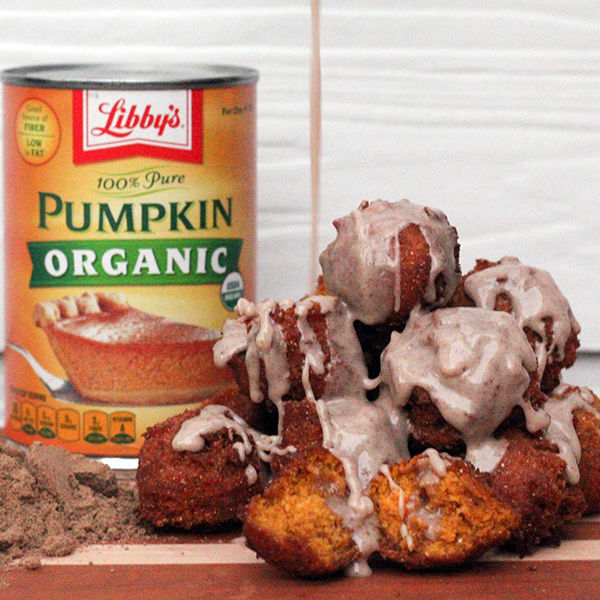 Pumpkin Spice Hushpuppy with Pumpkin Spice Glaze